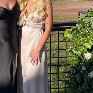 Watters perla dress in ballet slipper . Size 0. Altered to fit 5’4” 112lb